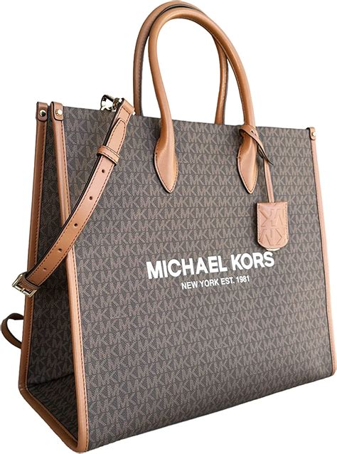 michael kors signature tote|michael kors large signature tote.